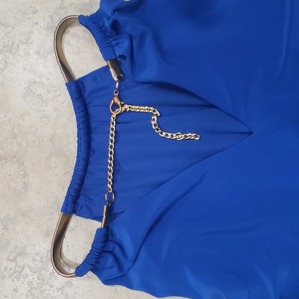 MSK Halter Keyhole Back Dress